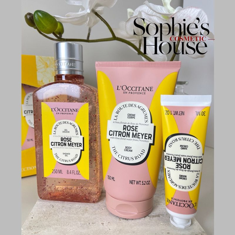 Có tách set / Set dưỡng da Loccitane Rose Citron Meyer