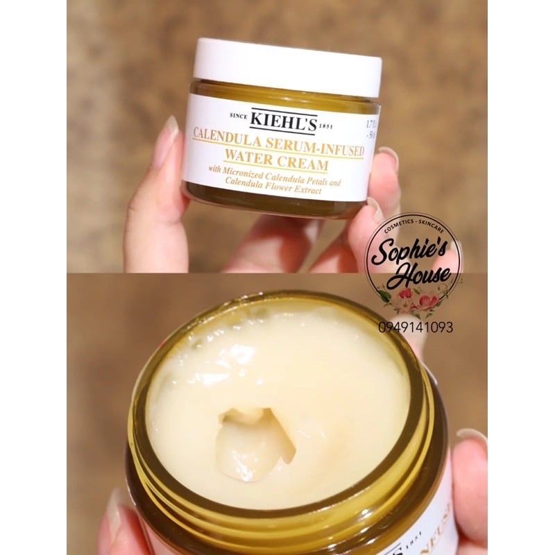 Kem dưỡng hoa cúc Kiehl’s Calendula Serum Infused Water Cream