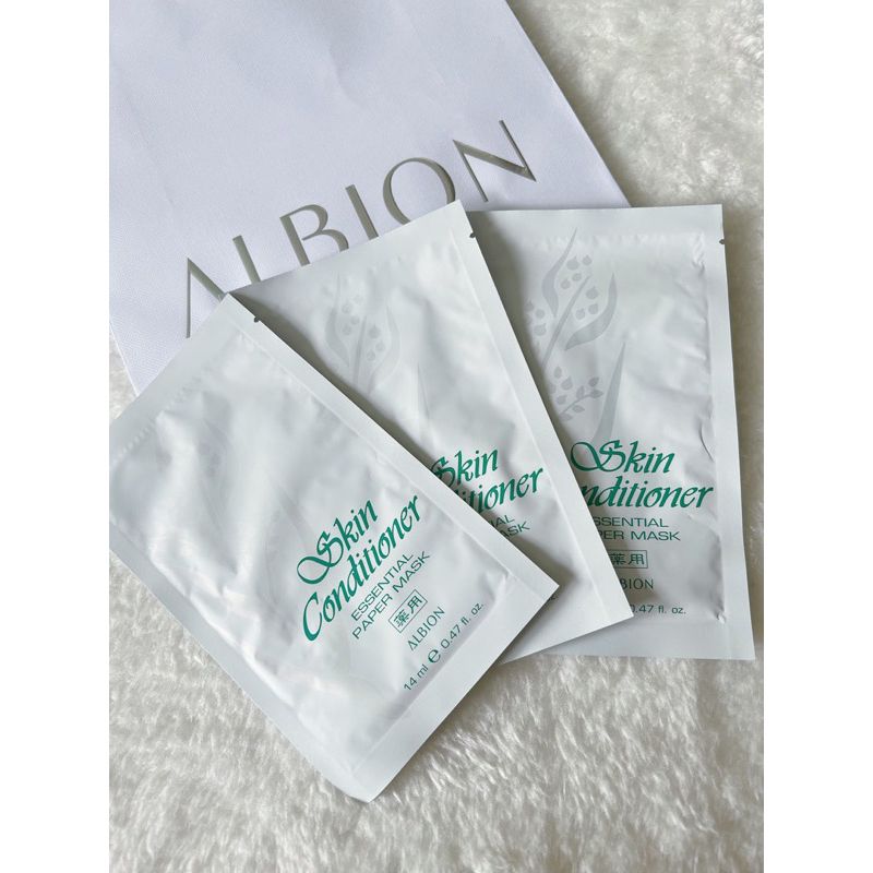 1 miếng / Mặt nạ dưỡng da Albion Skin Conditioner Essential Paper Mask