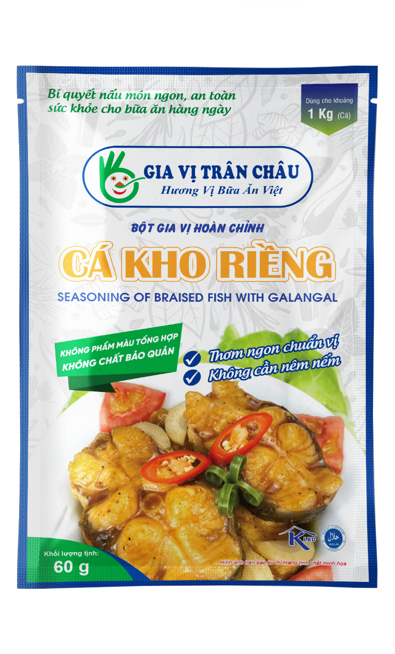  Gói gia vị hoàn chỉnh nấu Cá kho riềng 