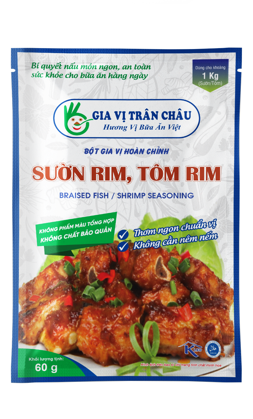  Gói gia vị hoàn chỉnh nấu  Sườn rim, Tôm rim 