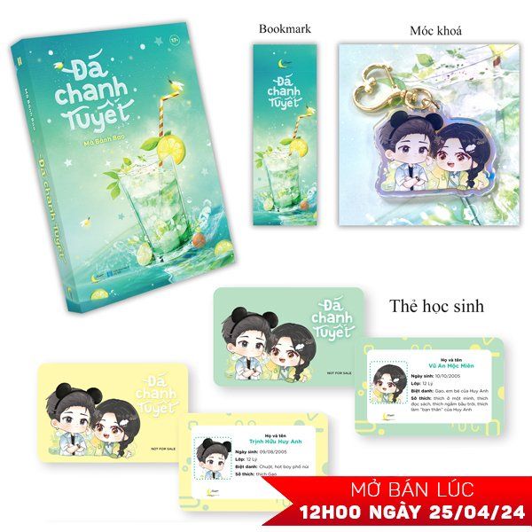  Đá Chanh Tuyết - Bản Đặc Biệt - Tặng Kèm 1 Bookmark Bồi Cứng + 2 Thẻ Học Sinh + 1 Móc Khóa Chibi 