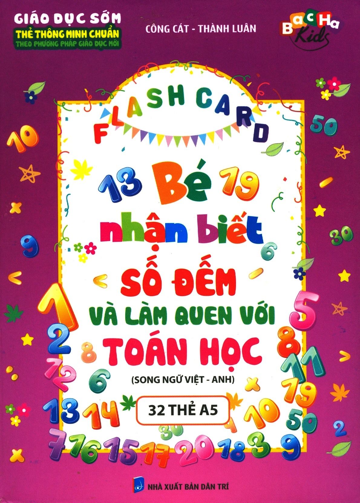  Flash Card - Bé Nhận Biết Số Đếm Và Làm Quen Với Toán Học (Song Ngữ Việt - Anh) 