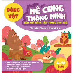 Sách Mê Cung Thông Minh - Rèn Khả Năng Tập Trung Cho Trẻ - Động Vật