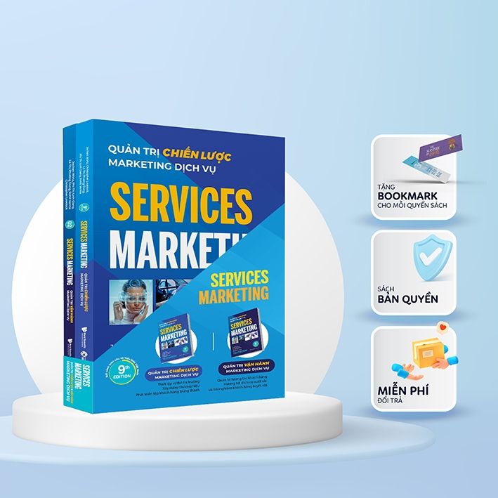  Boxset Services Marketing (Quản Trị Chiến Lược Marketing Dịch Vụ + Quản Trị Vận Hành Marketing Dịch Vụ) - 9E 