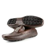 Giày Mọi Nam Da Bò Vân Caro - GM003
