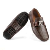 Giày Mọi Nam Da Bò Vân Caro - GM003