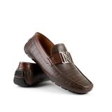 Giày Mọi Nam Da Bò Vân Caro - GM003