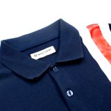 Áo Polo Smart Cotton Phối Sọc Đỏ - A023