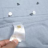 Áo Sơmi Tay Ngắn Xám Họa Tiết Mini - SMN40