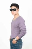 Áo Thun Tay dài trơn phối viền cổ - ATD003