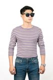 Áo Thun Tay Dài Sọc Ngang - ATD005