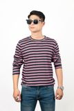 Áo Thun Tay Dài Sọc Ngang - ATD004