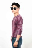 Áo Thun Tay Dài Sọc Ngang - ATD005