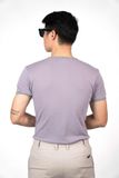 Áo Thun Tay Ngắn Trơn Cổ Viền Xám - AT016