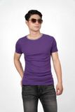 Áo Thun Tay Ngắn Trơn Cổ Viền Xám - AT016
