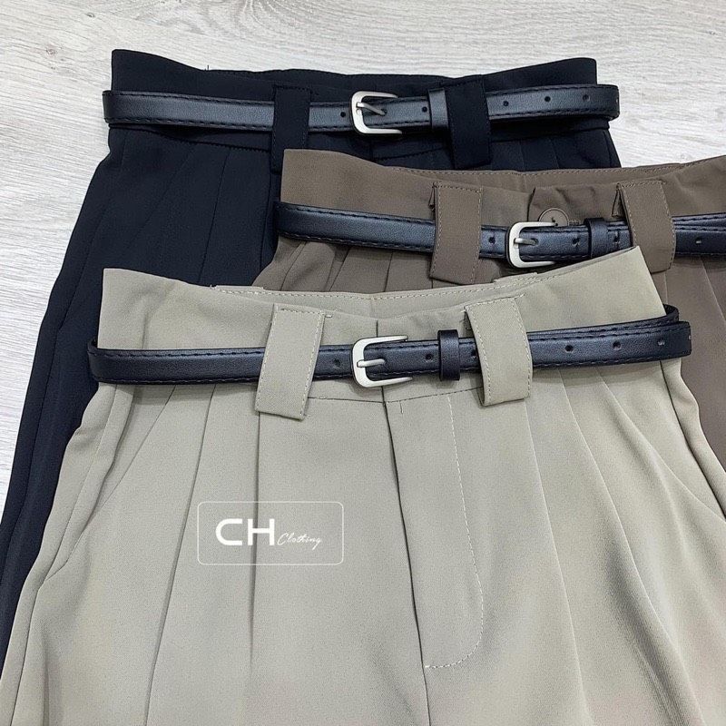 E20-Quần vải baggy tặng kèm đai