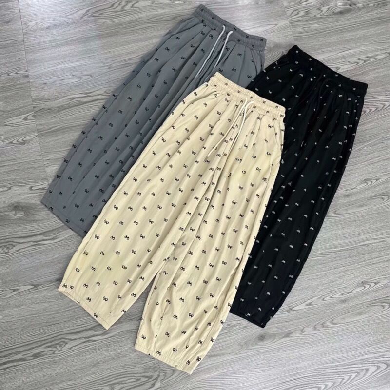 E10-Quần hoạ tiết nơ đũi 3 màu