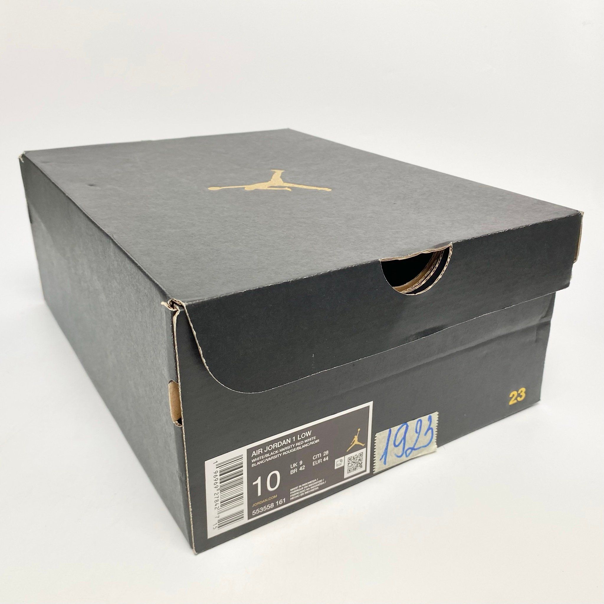 NIKE AIR JORDAN 1 LOW BRED TOE 553558-161