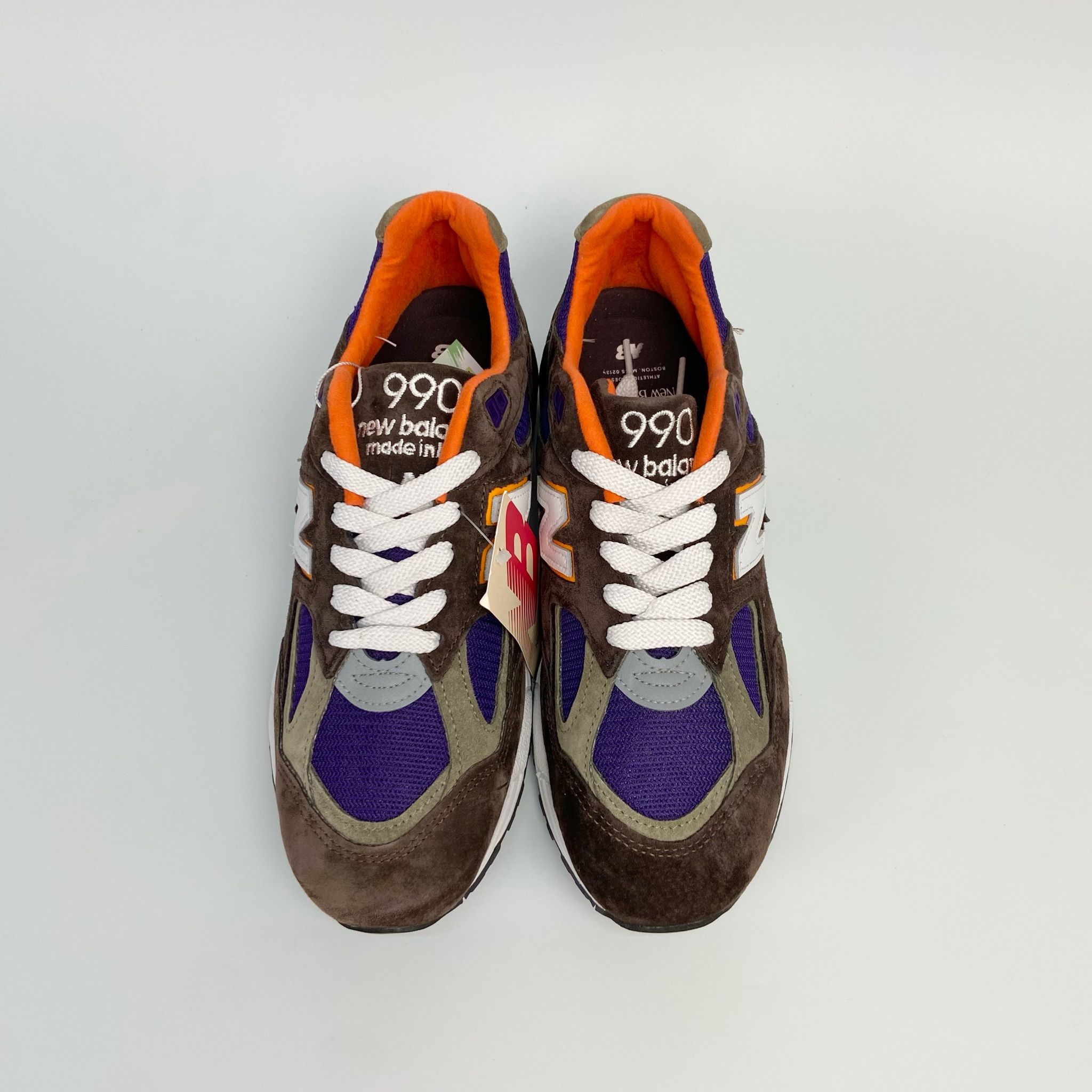 NEW BALANCE TEDDY SANTIS X 990V2 BROWN PURPLE M990BR2