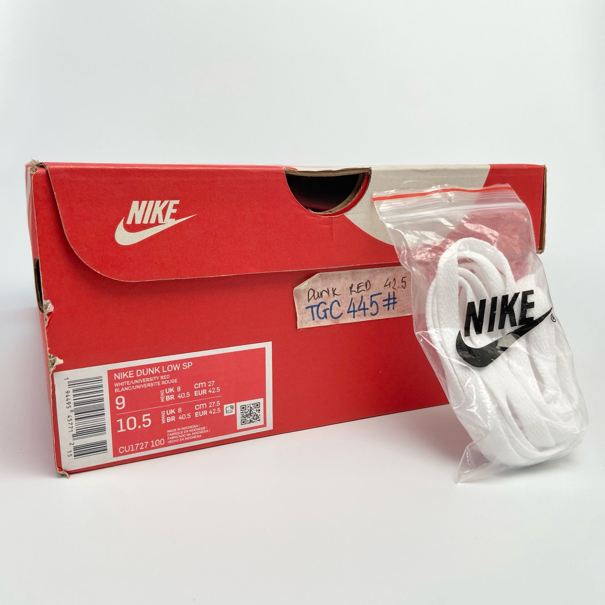 NIKE DUNK LOW SP UNIVERSITY RED CU1727-100