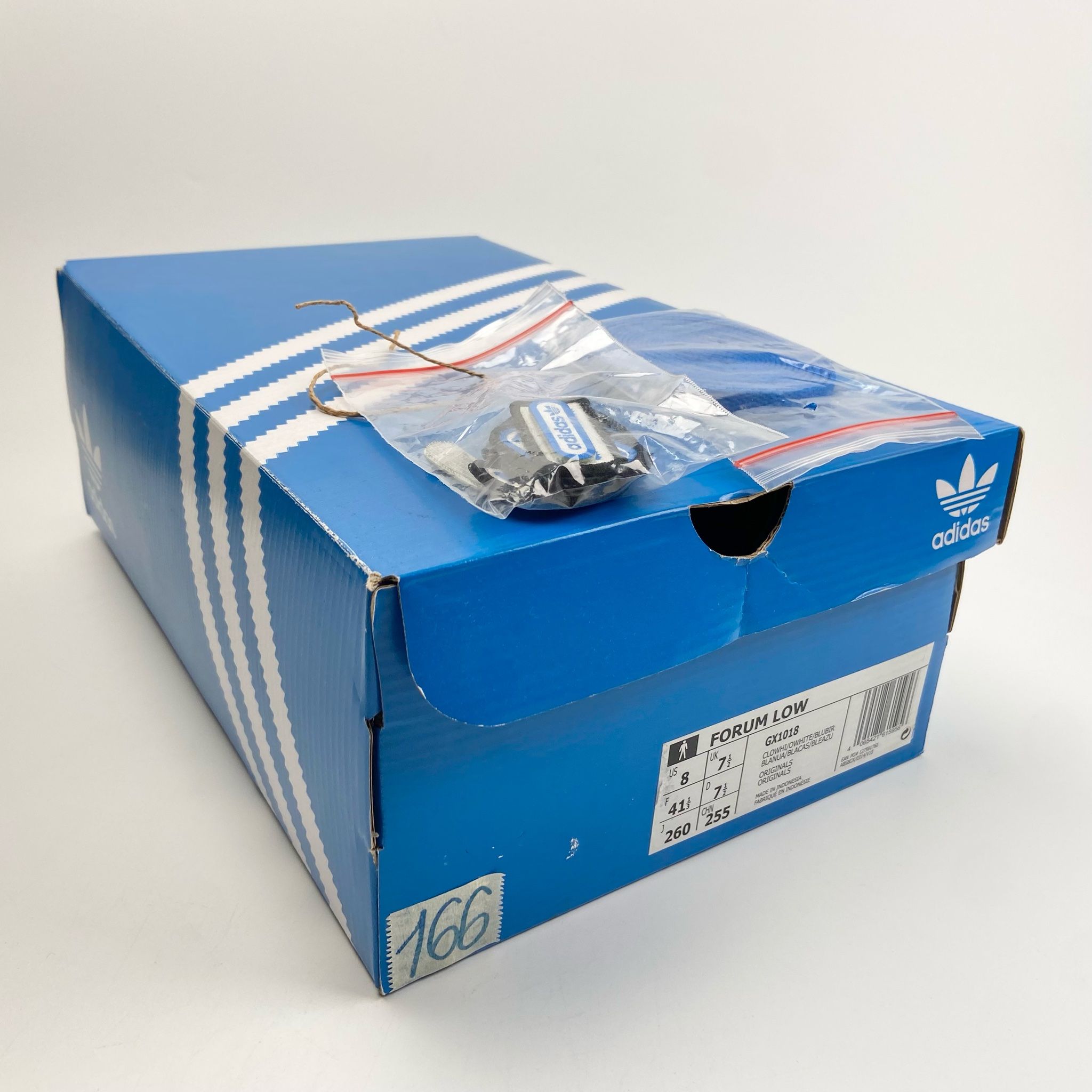 ADIDAS FORUM LOW OFF WHITE BLUE BIRD - GX1018