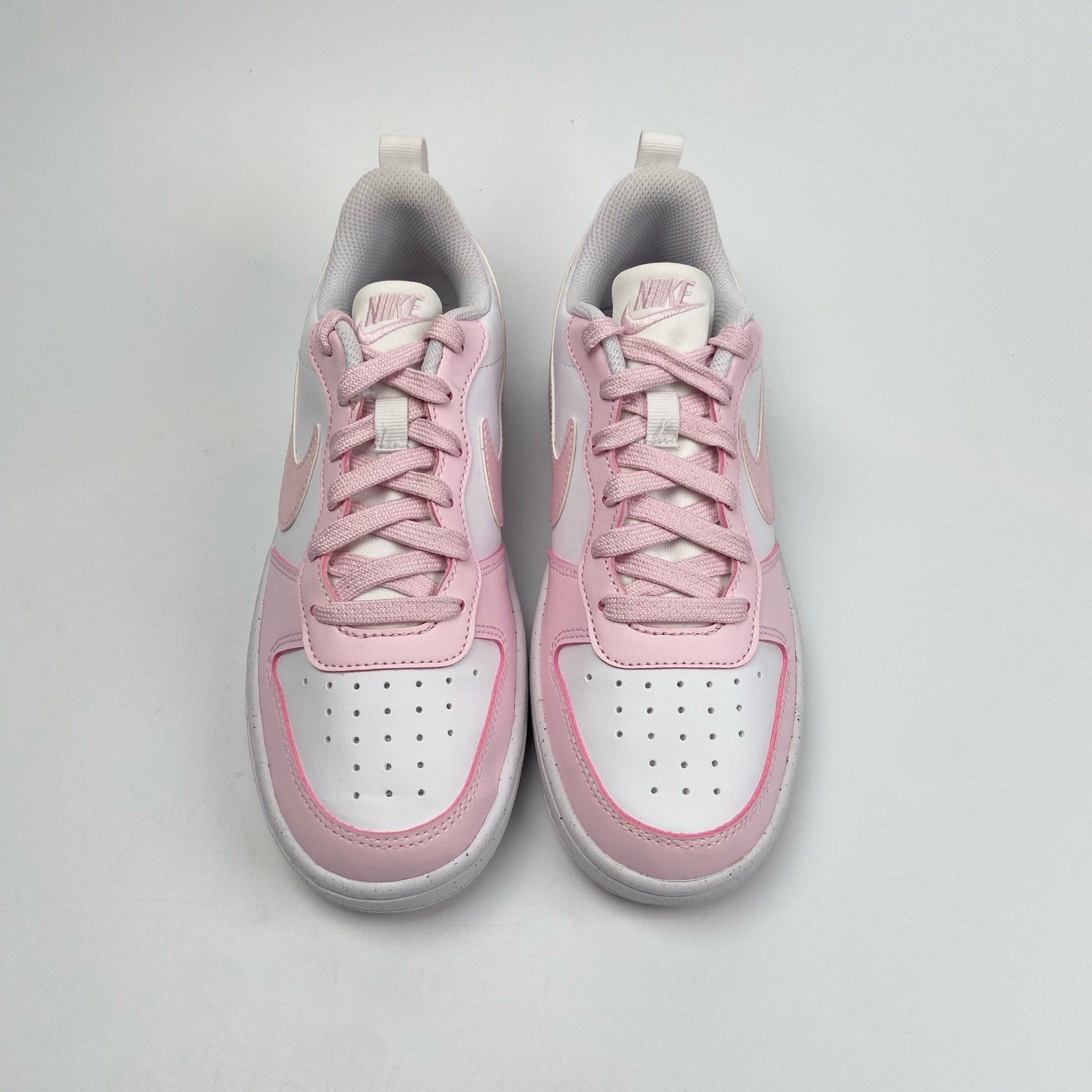 NIKE COURT BOROUGH LOW RECRAFT WHITE PINK FOAM (GS) DV5456-105