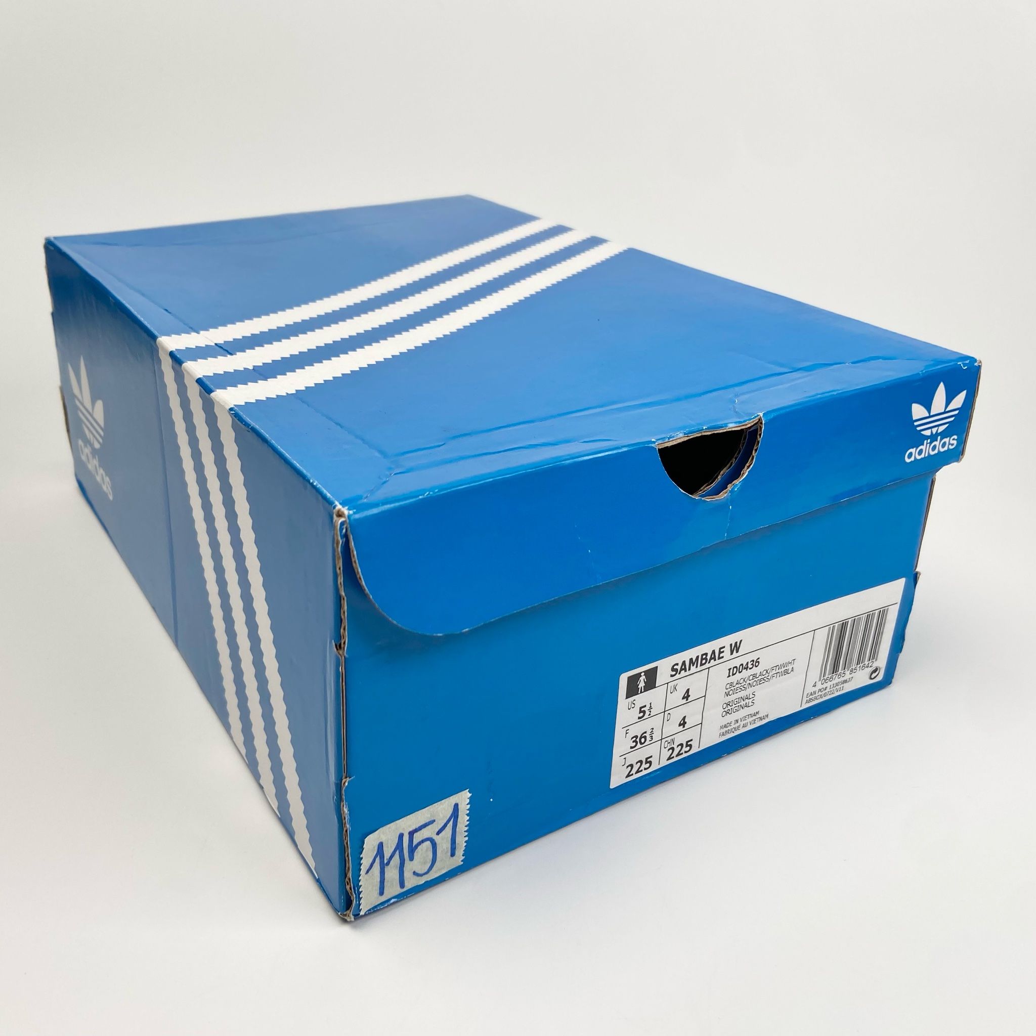 ADIDAS SAMBAE BLACK WHITE GUM ID0436