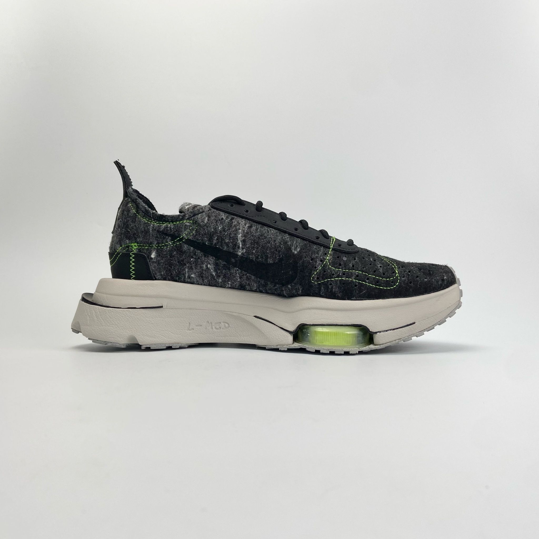 NIKE AIR ZOOM-TYPE M2Z2 RECYCLED WOOL PACK - BLACK ELECTRIC GREEN - CW7157-001