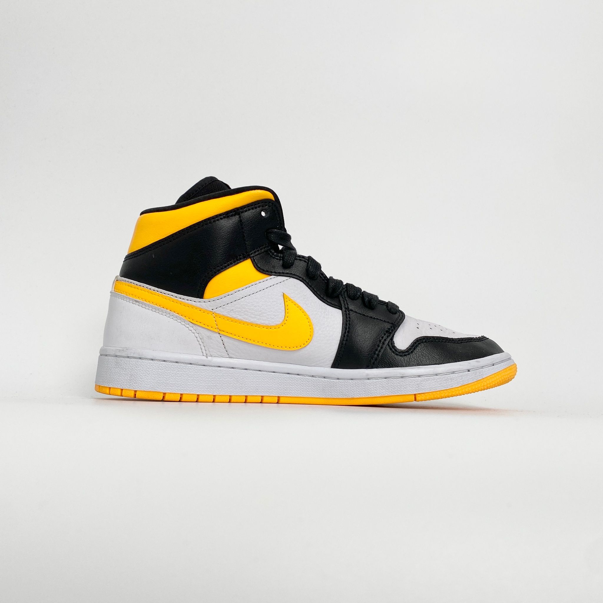 NIKE JORDAN 1 MID LASER ORANGE BLACK - CV5276-107