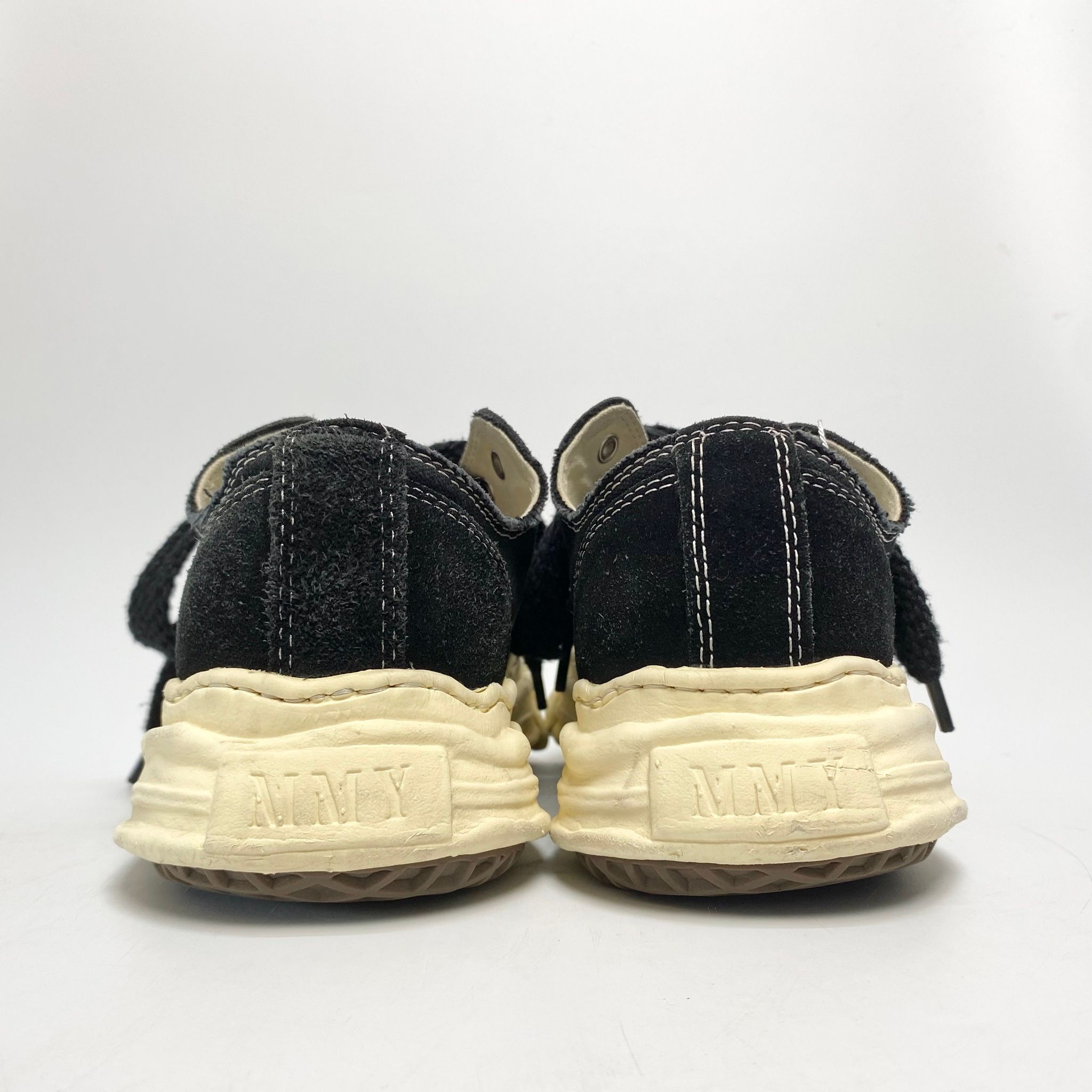 MIHARA YASUHIRO HANK DISTRESSED CANVAS LOW BLACK A10FW715