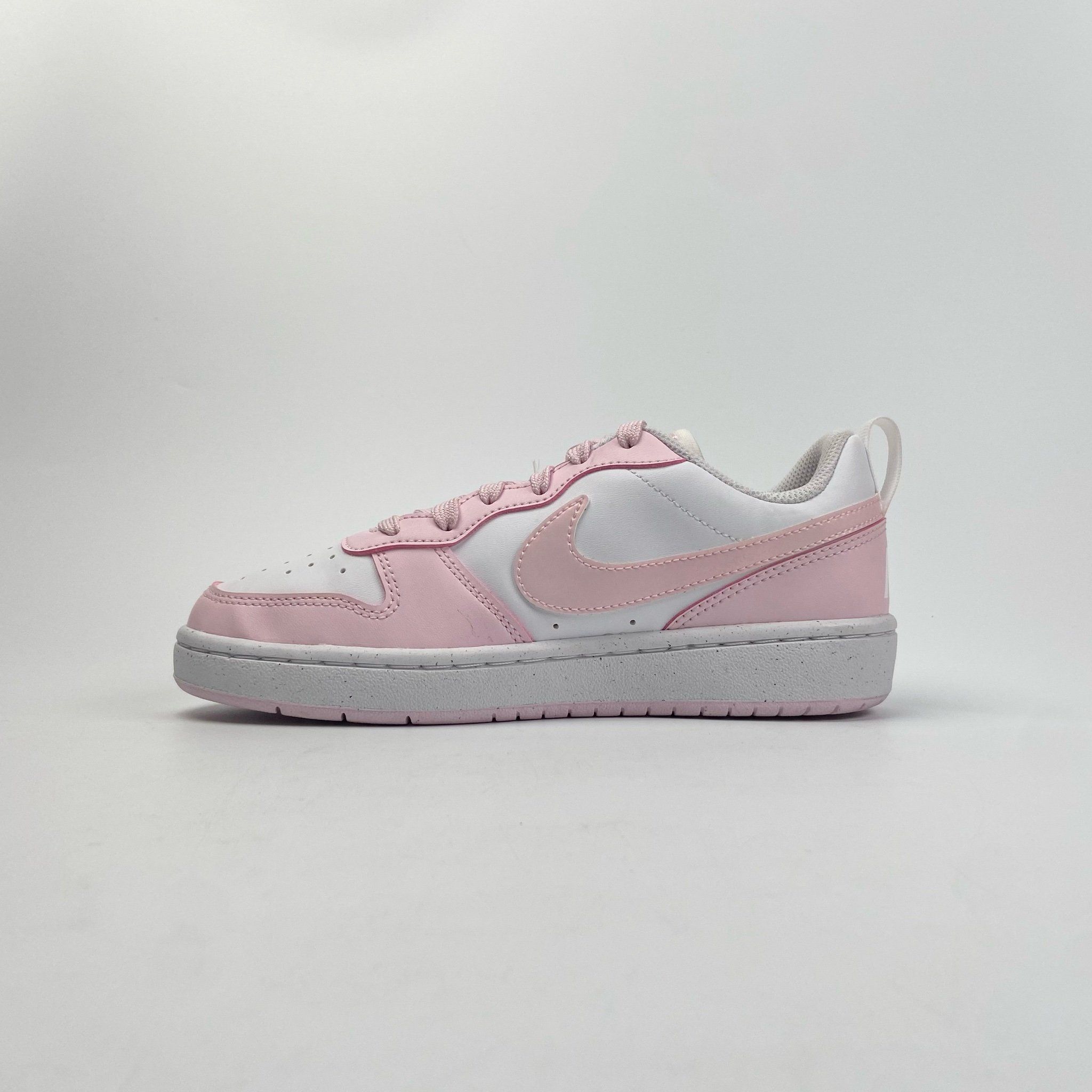NIKE COURT BOROUGH LOW RECRAFT WHITE PINK FOAM (GS) DV5456-105