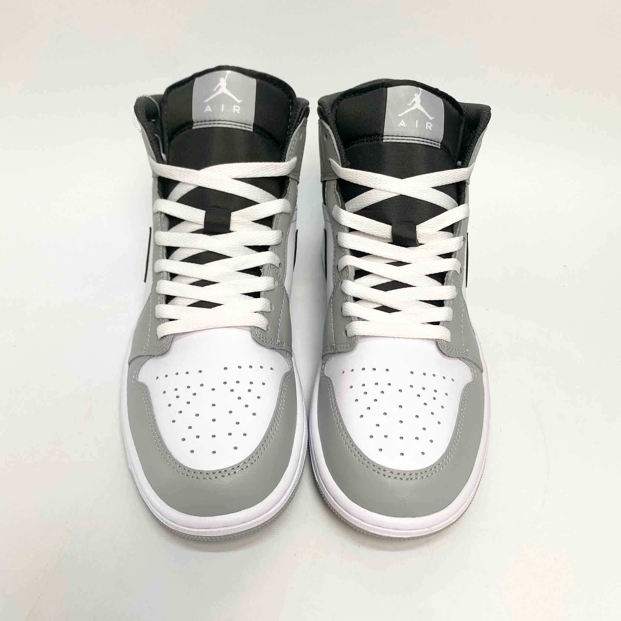 NIKE AIR JORDAN 1 MID LIGHT SMOKE GREY 554724-078