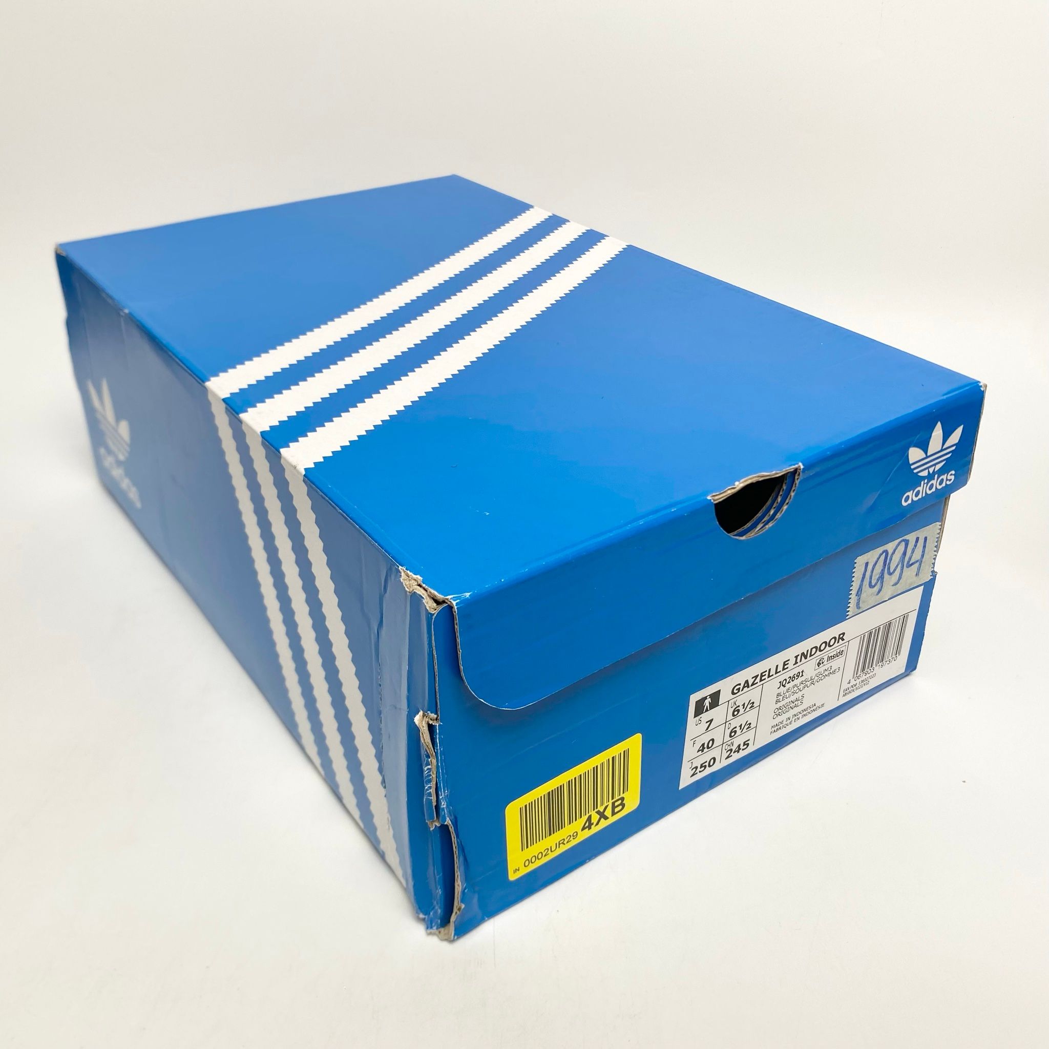 ADIDAS GAZELLE INDOOR BLUE YELLOW JQ2691