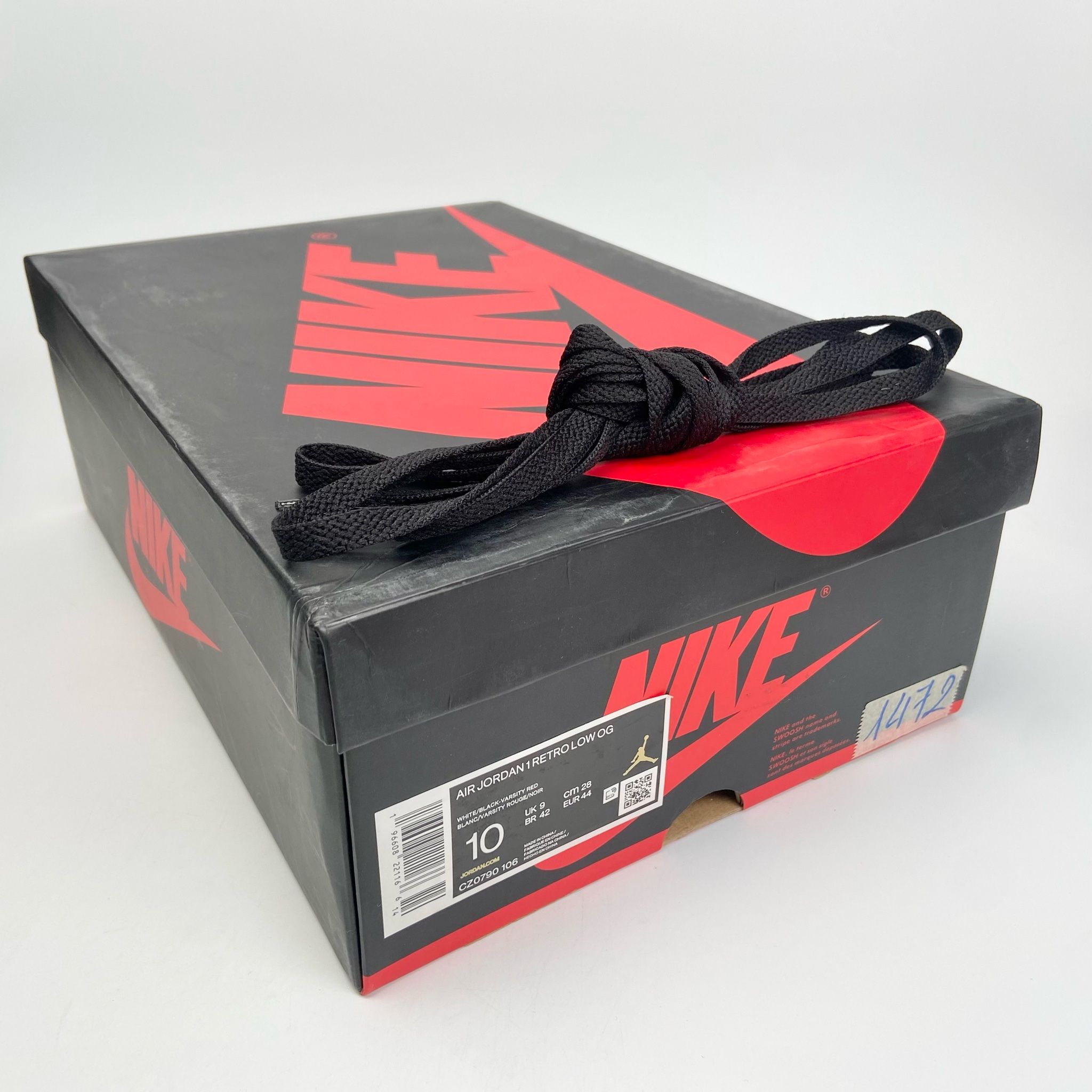 NIKE AIR JORDAN 1 RETRO LOW OG BLACK TOE CZ0790-106