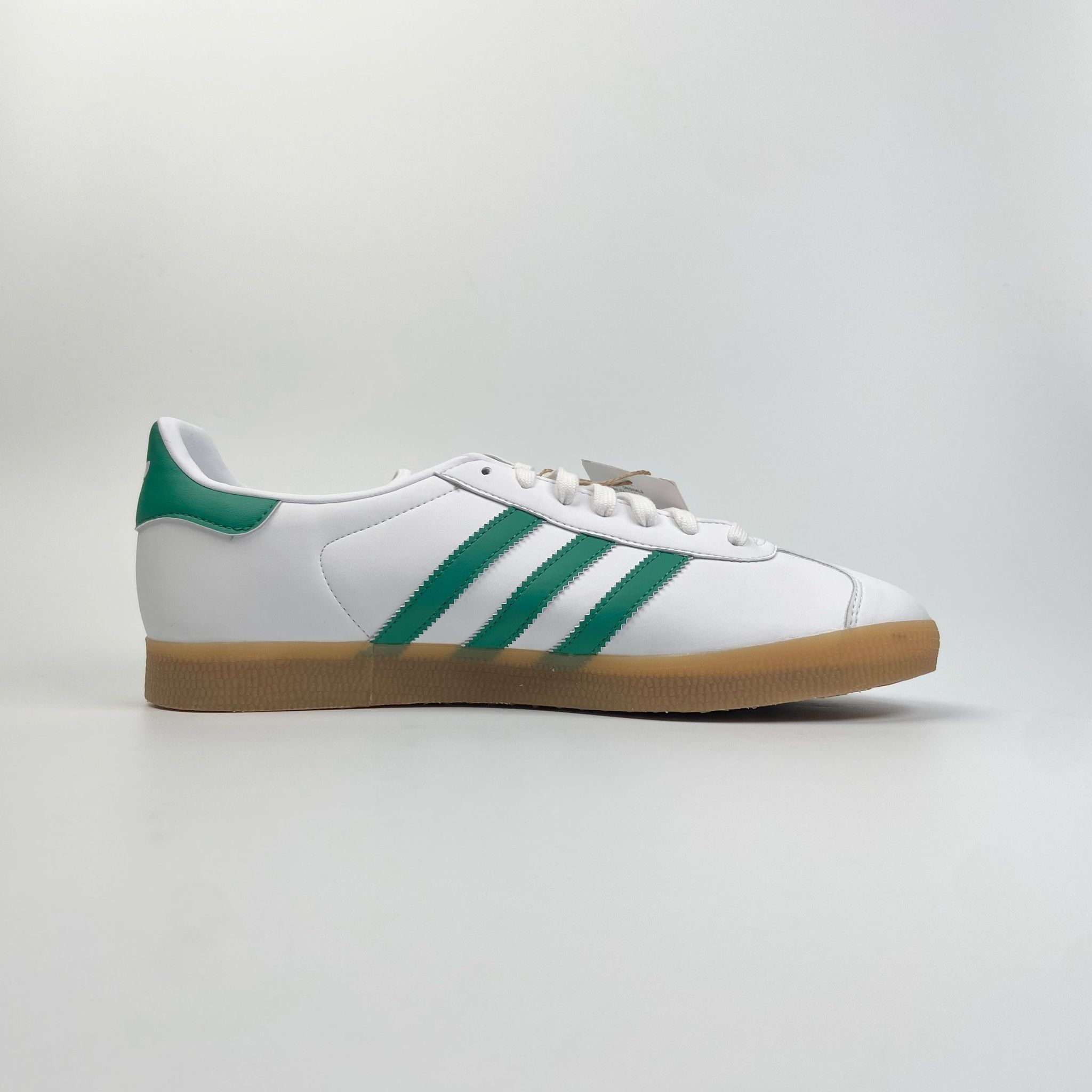 ADIDAS GAZELLE CLOUD WHITE & BOLD GREEN IH2216