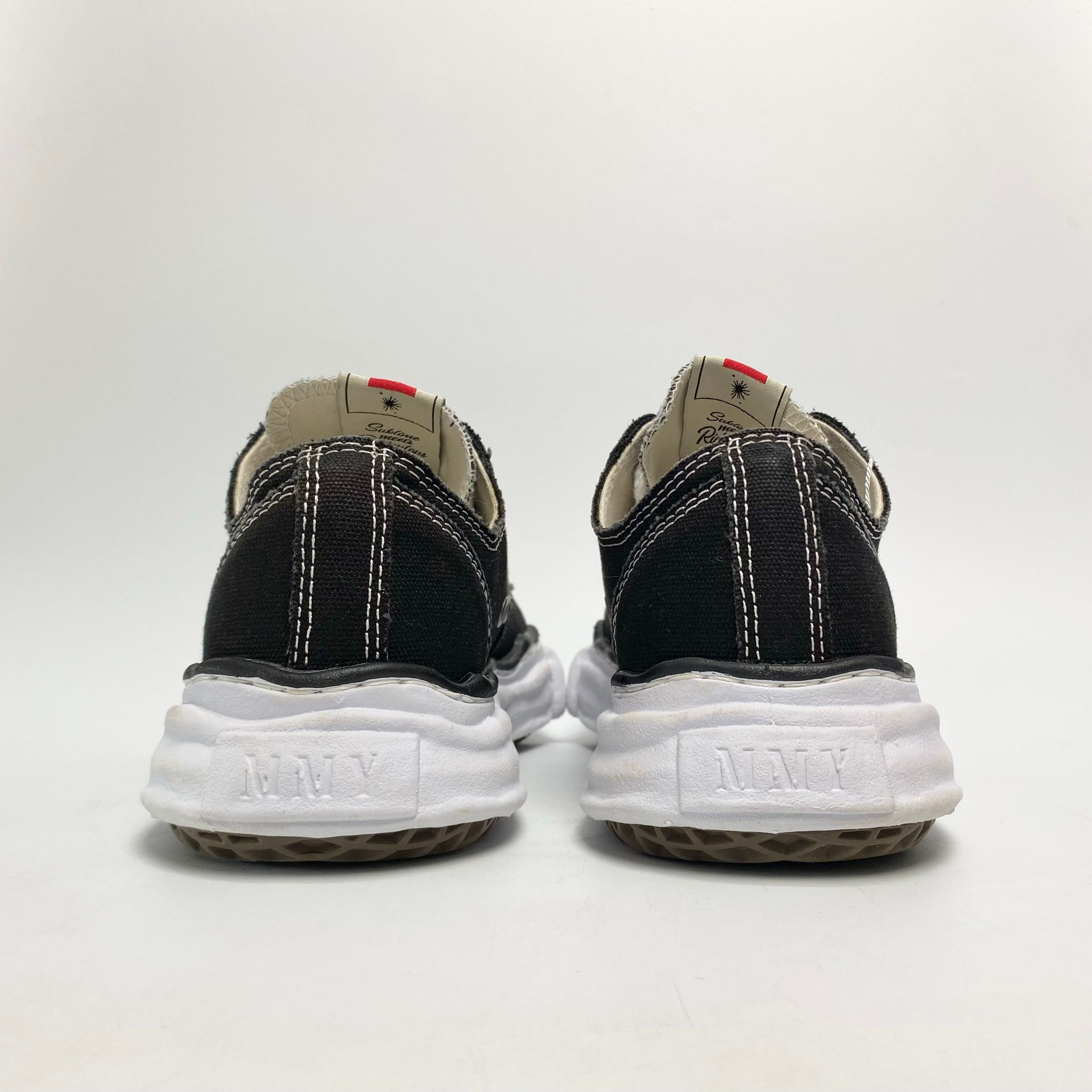 MAISON MIHARA YASUHIRO PETERSON OG SOLE CANVAS LOW BLACK A01FW702