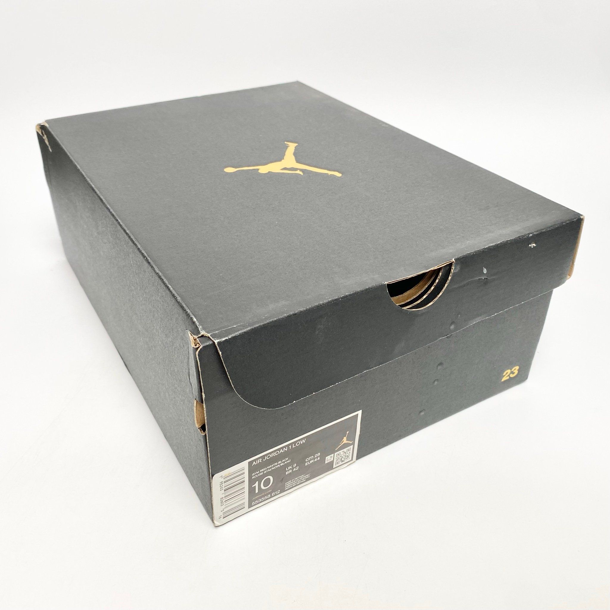 NIKE AIR JORDAN 1 LOW BRED TOE 553558-612