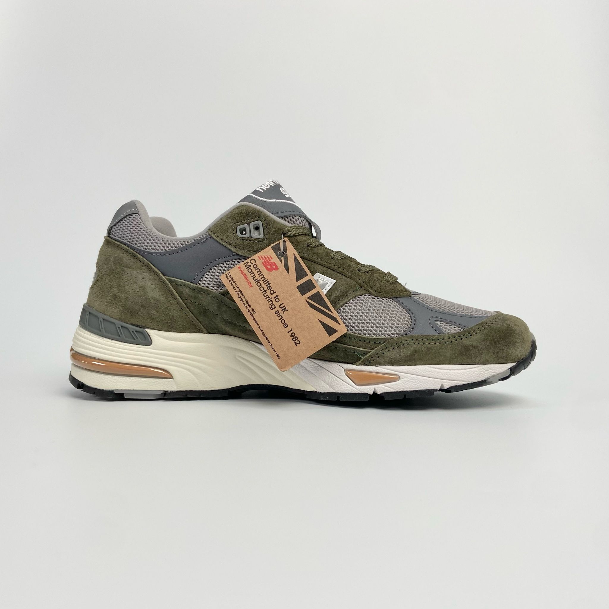 NEW BALANCE 991 MADE IN ENGLAND GREEN GREY M991GGT
