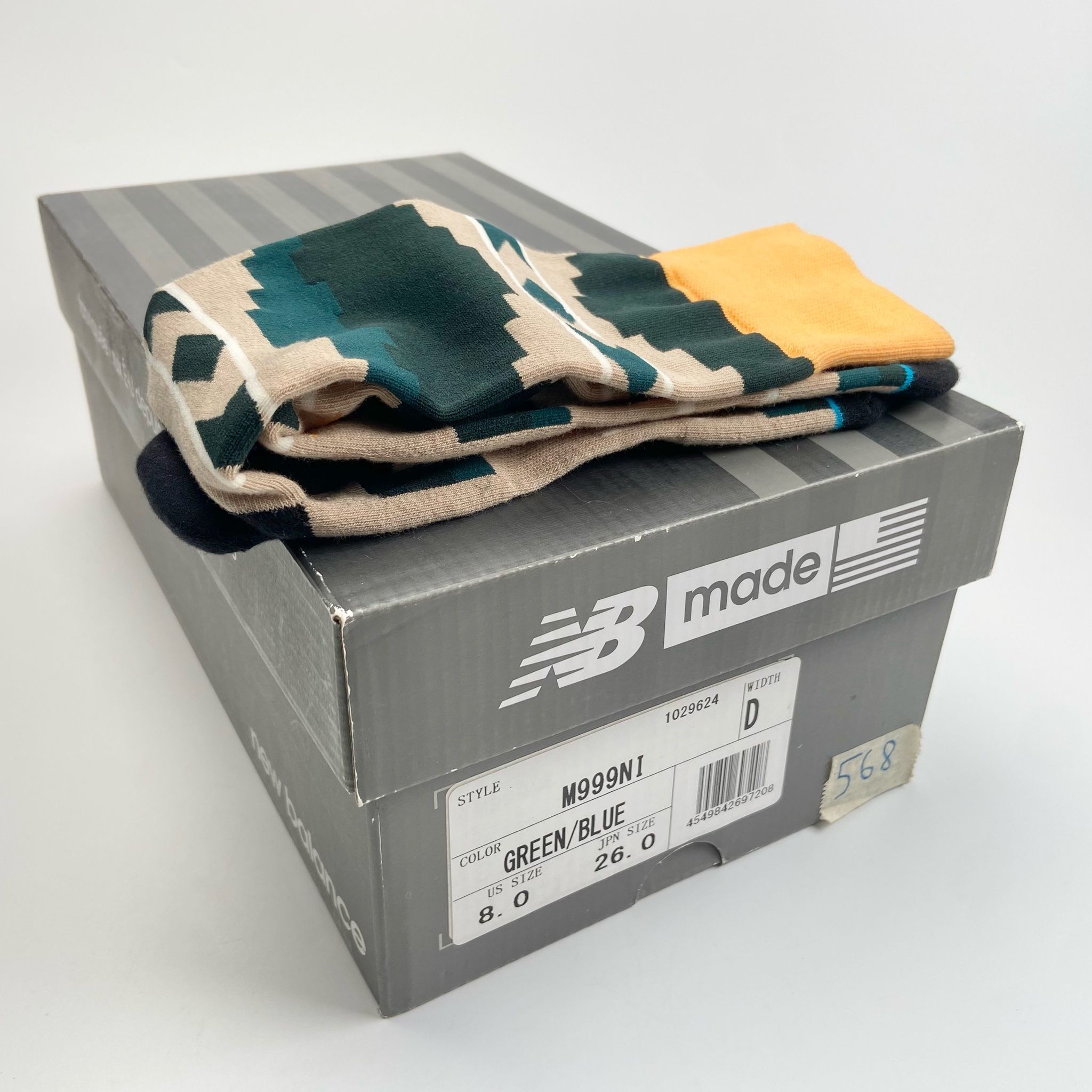 NEW BALANCE 999 MADE IN USA DUCK CAMO GREEN BLUE ORANGE M999NI