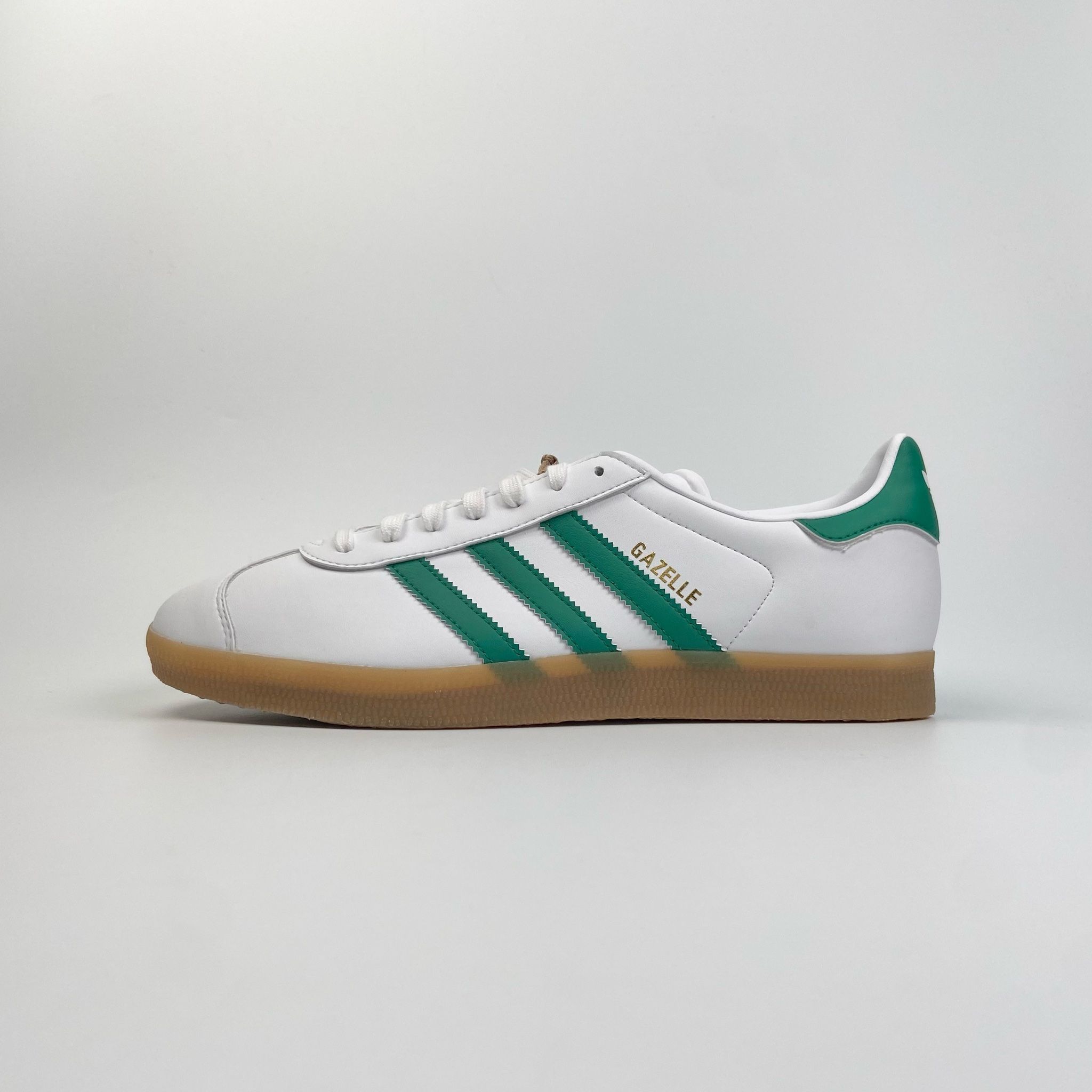 ADIDAS GAZELLE CLOUD WHITE & BOLD GREEN IH2216