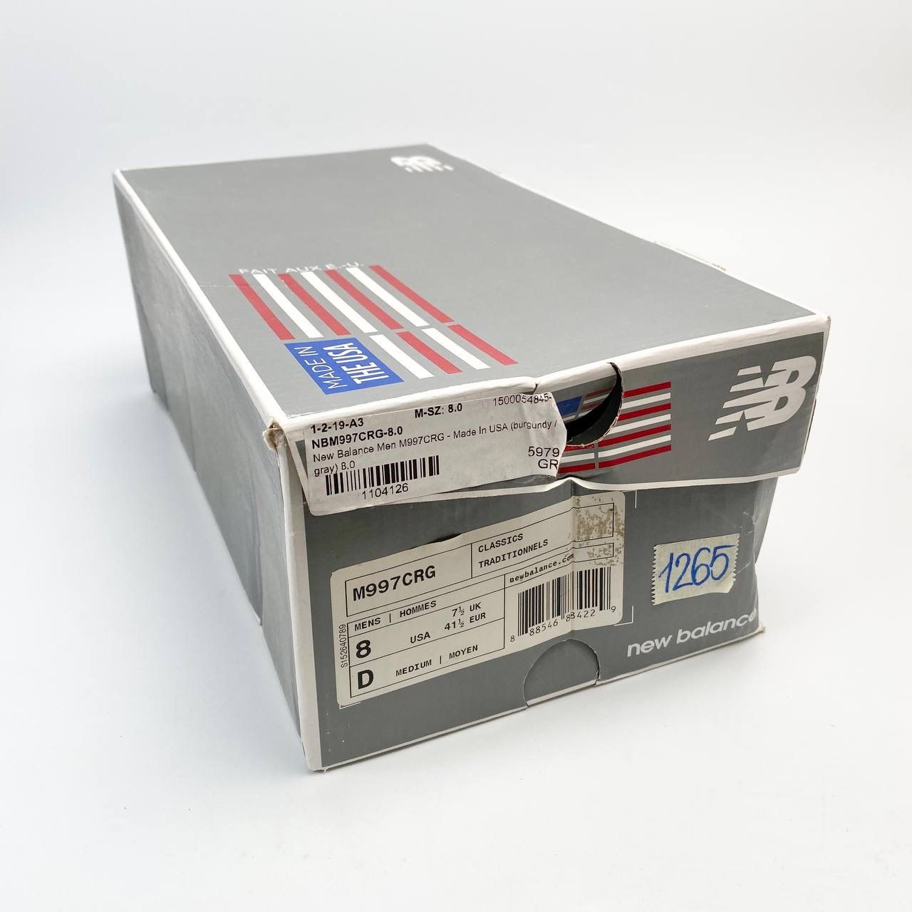 NEW BALANCE 997 MADE IN USA BURGUNDY M997CRG