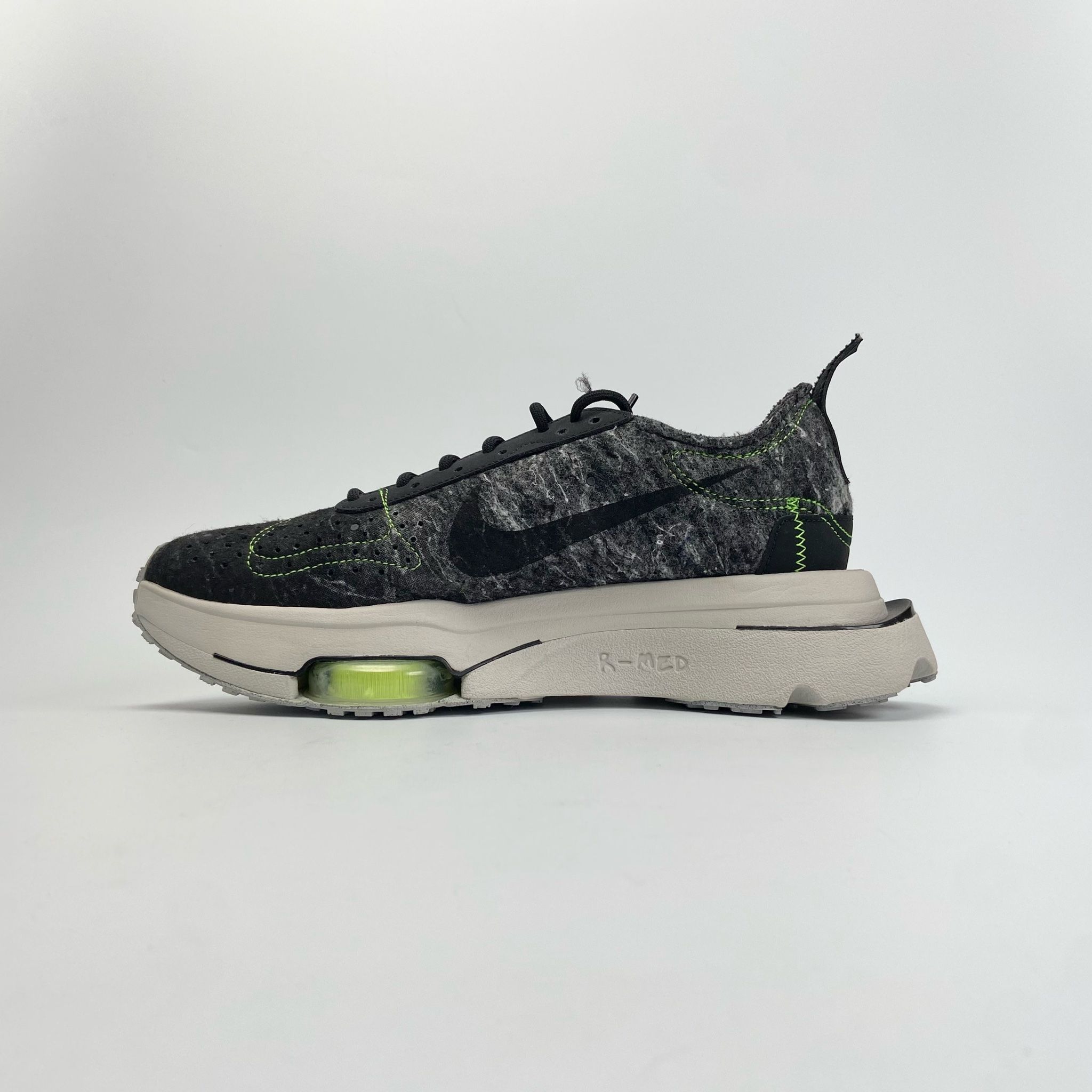NIKE AIR ZOOM-TYPE M2Z2 RECYCLED WOOL PACK - BLACK ELECTRIC GREEN - CW7157-001