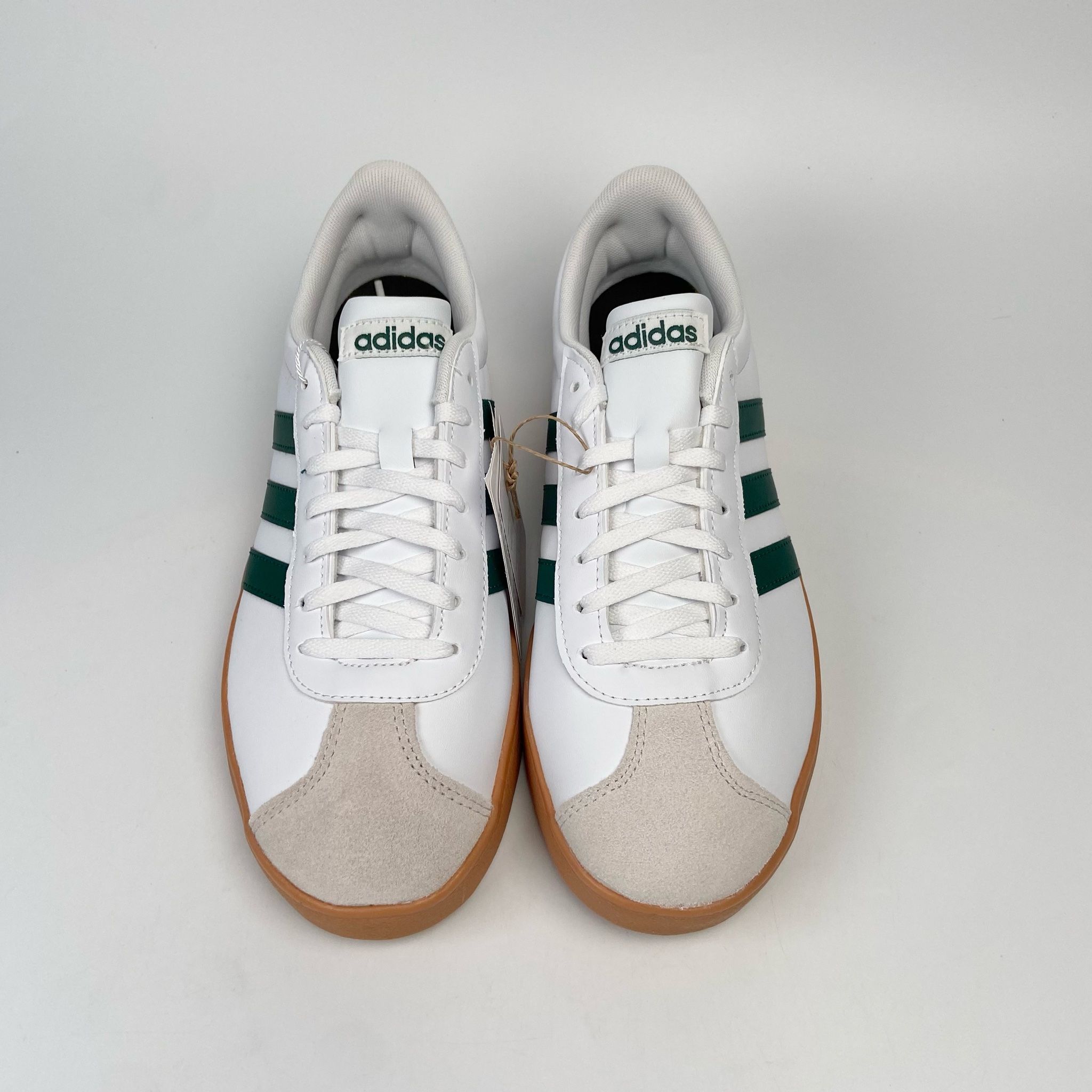 ADIDAS VL COURT BASE CLOUD WHITE COLLEGIATE GREEN ID3710