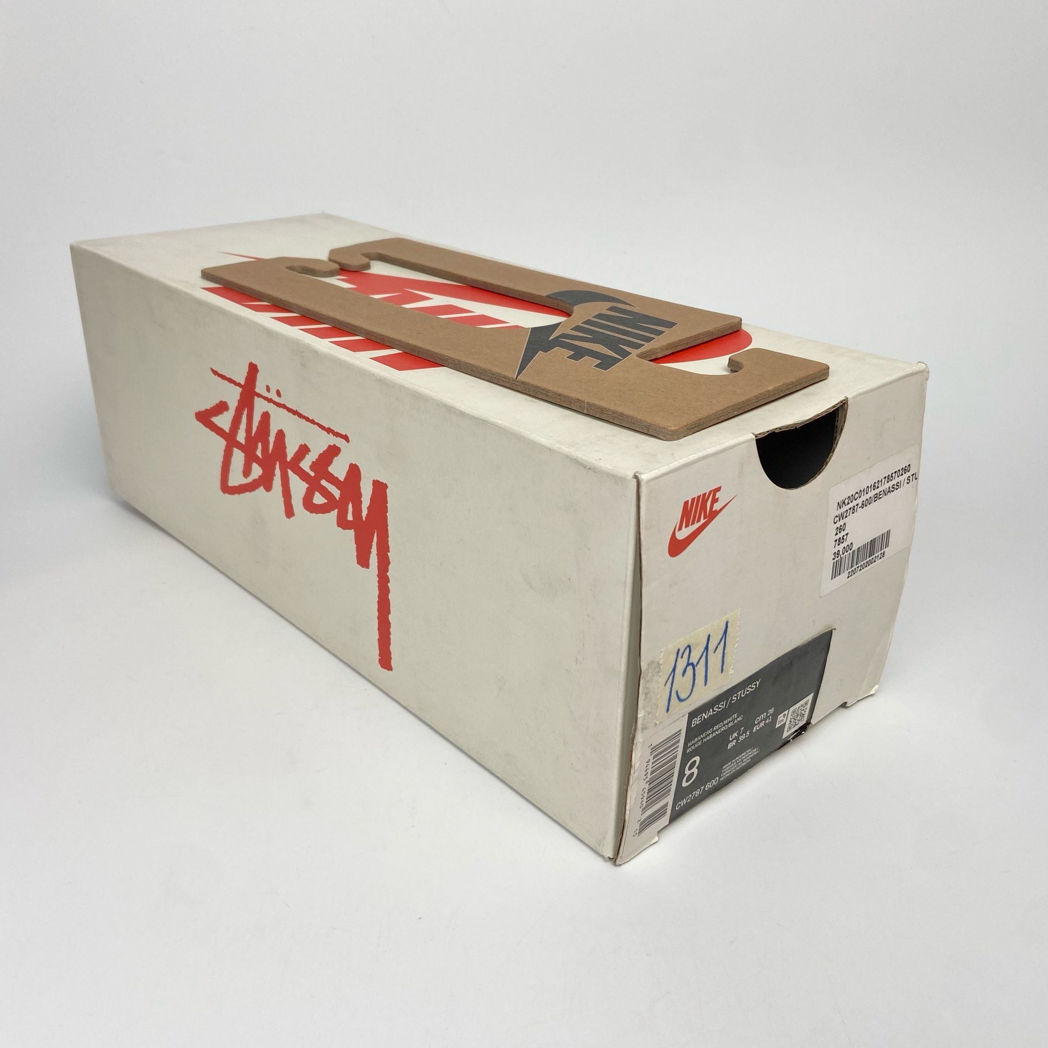 NIKE STUSSY X BENASSI HABANERO RED CW2787-600
