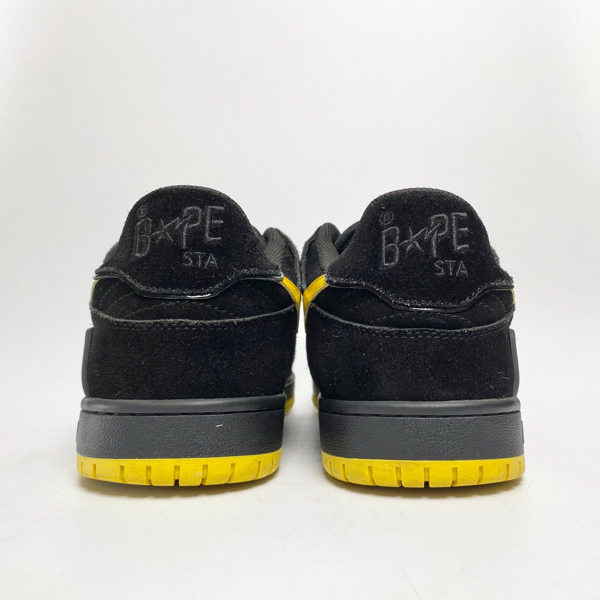 A BATHING APE SK8 STA BLACK ELECTRIC YELLOW - 001FWG701031X