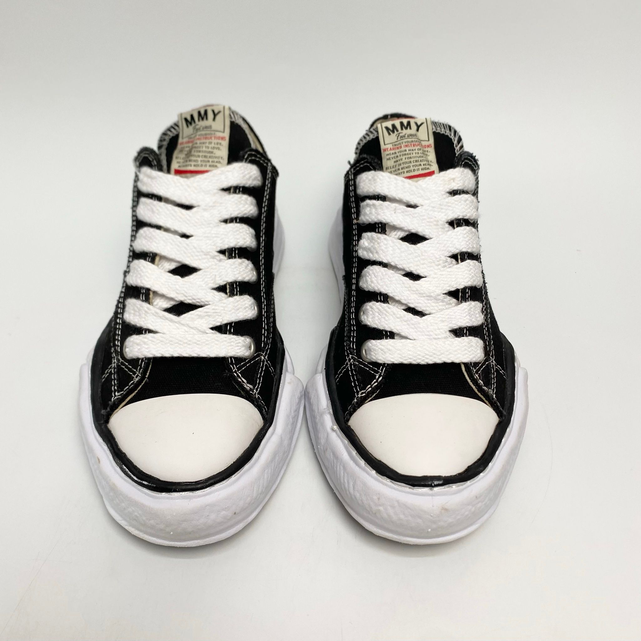 MAISON MIHARA YASUHIRO PETERSON OG SOLE CANVAS LOW BLACK A01FW702