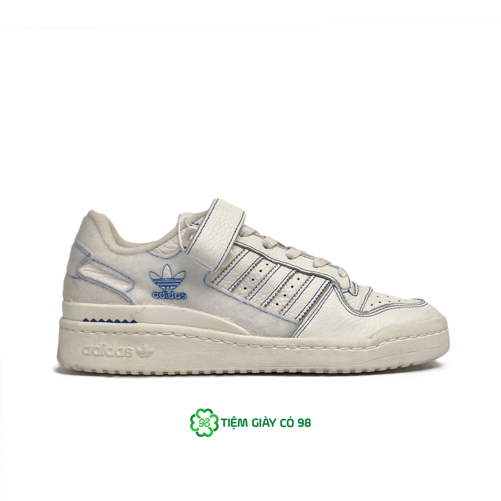 ADIDAS FORUM LOW OFF WHITE BLUE BIRD - GX1018