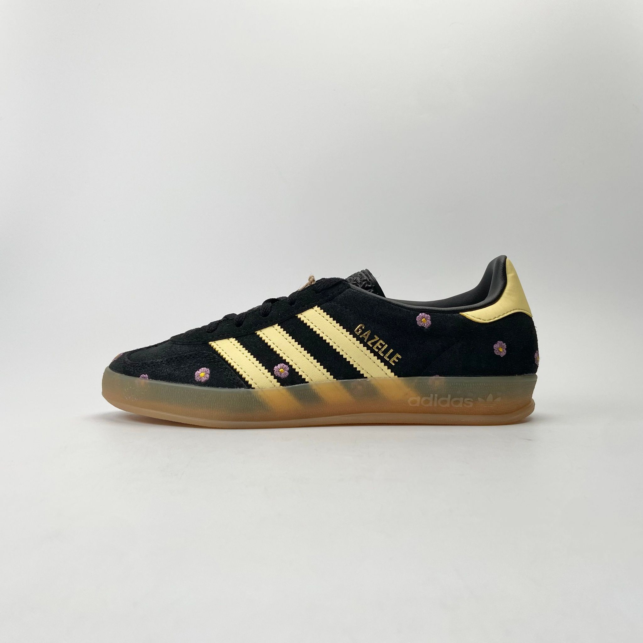 ADIDAS GAZELLE INDOOR FLORAL BLACK YELLOW IF4490