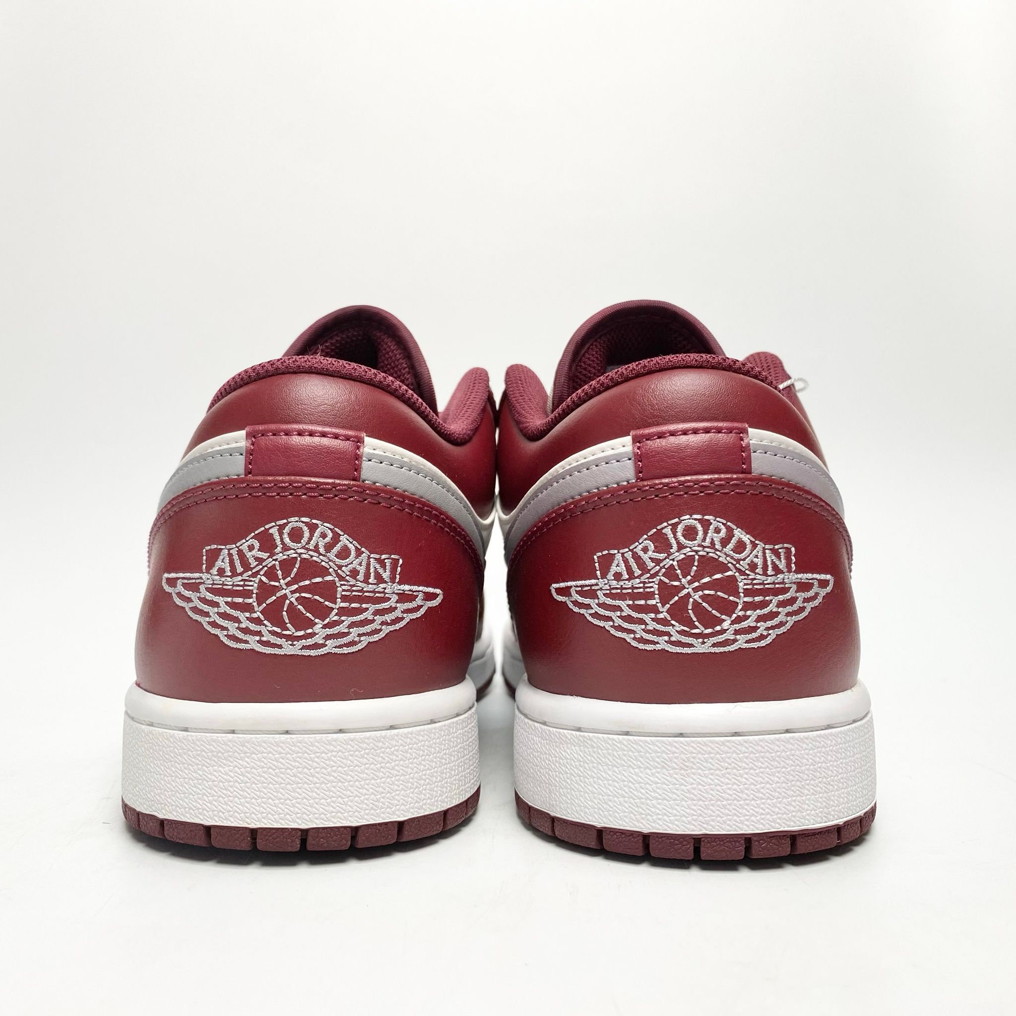 NIKE AIR JORDAN 1 LOW WHITE BORDEAUX 553558-615